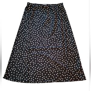 The Drop Black and White Polka Dot Skirt